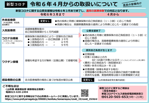 令和６年４月からの取り扱いについて